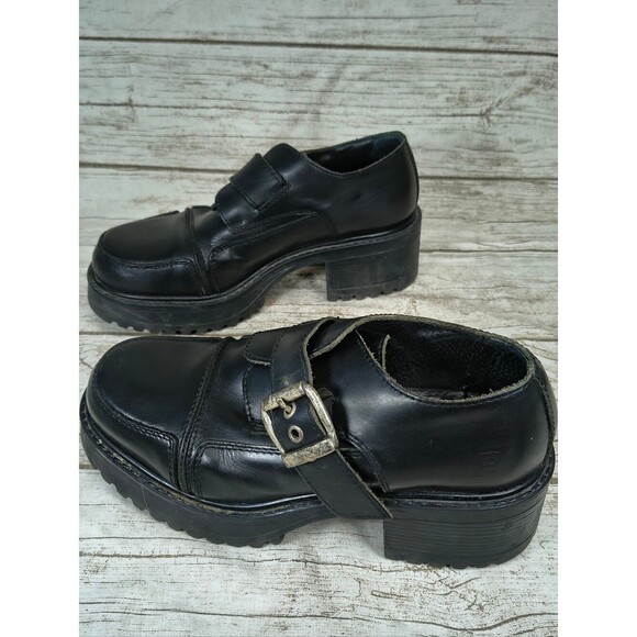 Vintage Stone Ridge X Newridge Platform Buckle Shoes Size 43 main image 6